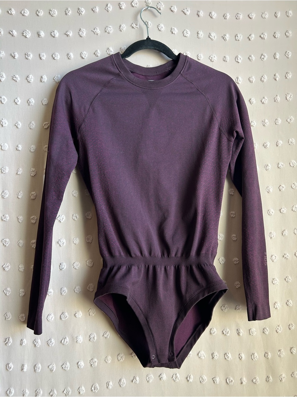 Figs Women’s Salta Seamless Long Sleeve Underscrub Bodysuit Sz S Purple